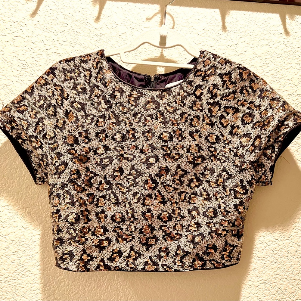RAWR! Cheetah Print Crop Top